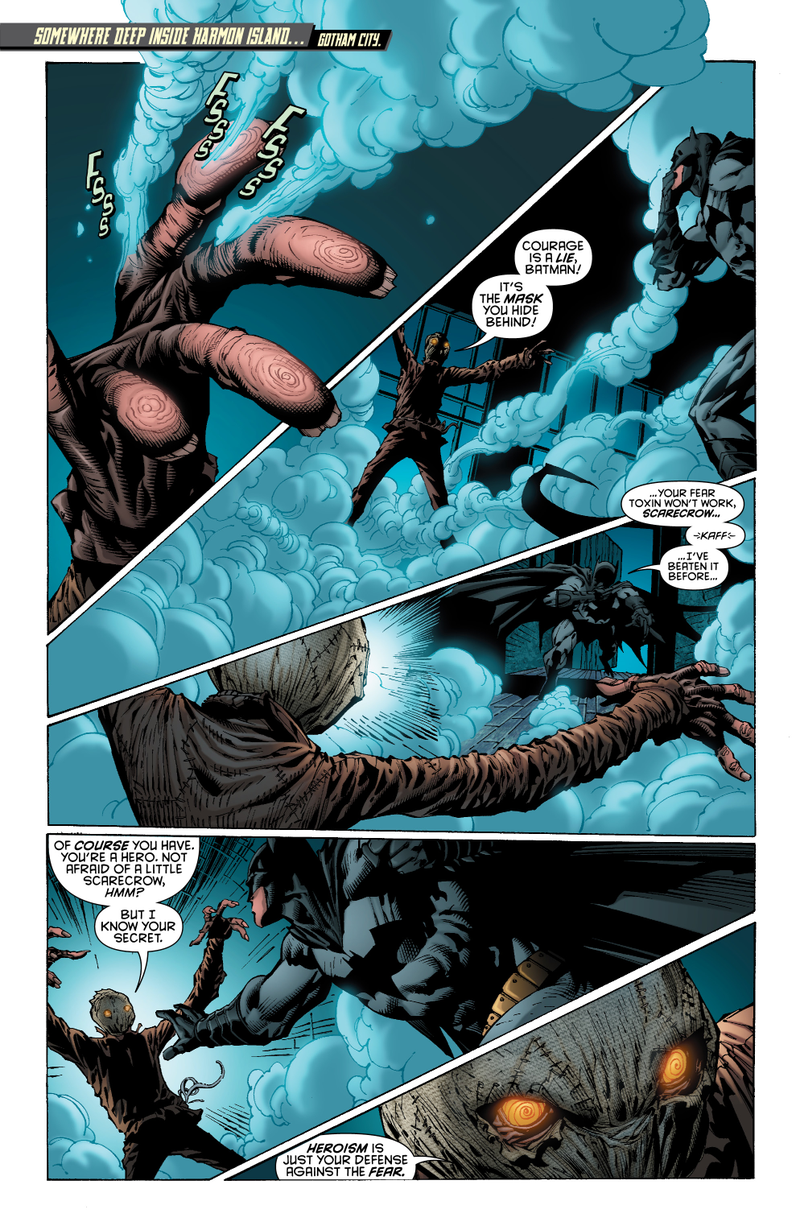 Illustration for article titled The Scarecrow Tries Giving Batman A Psychological Profile in This Batman: The Dark Knight #5
